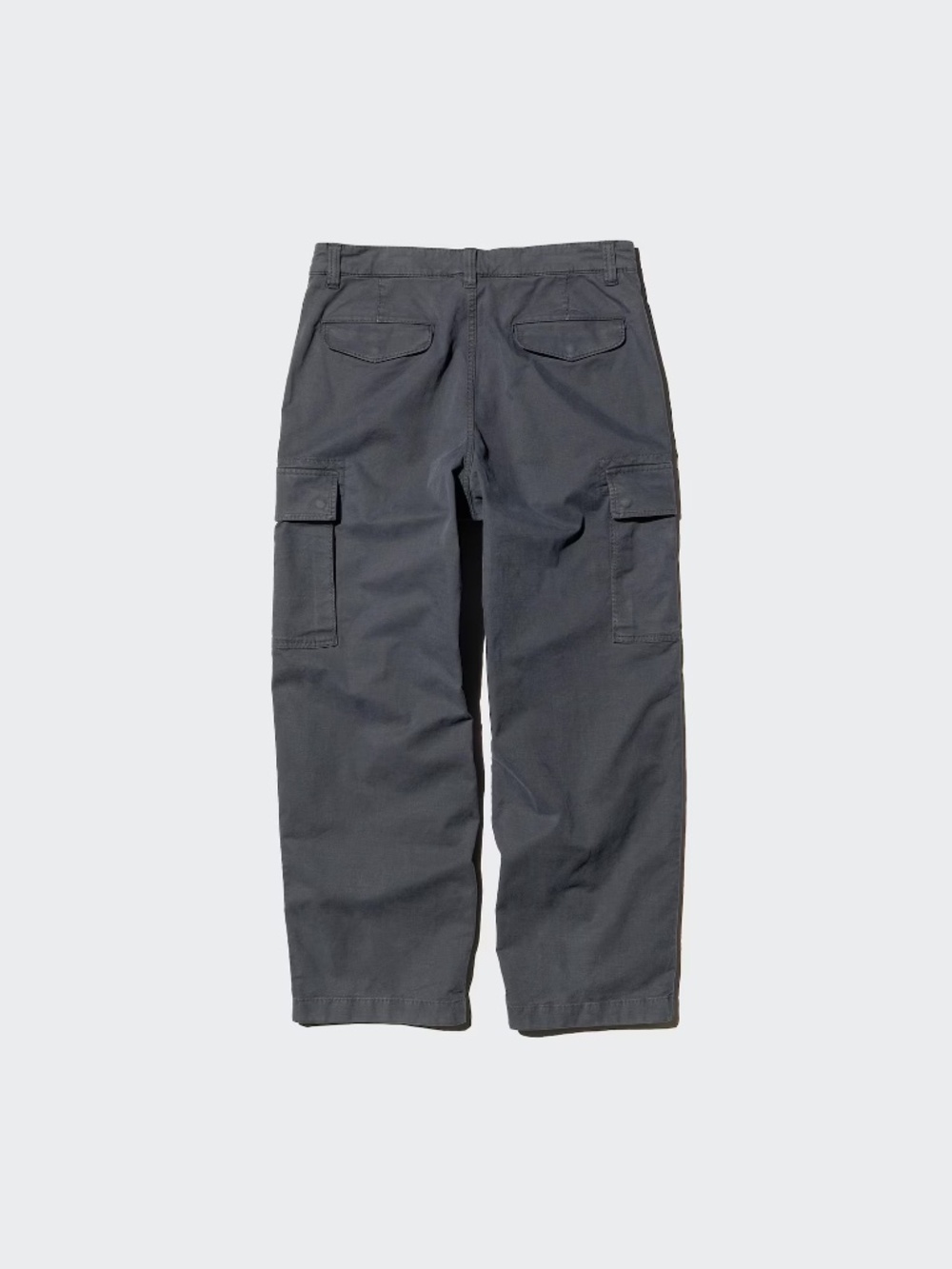 Uniqlo Dark Gray Cargo Pants with Side Flap Pockets